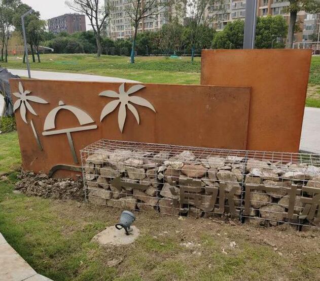 南平锈钢板挡土墙